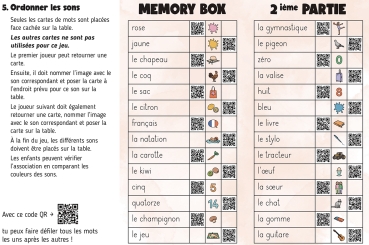 MEMORYBOX - Partie 2 - Alphabétisation en français